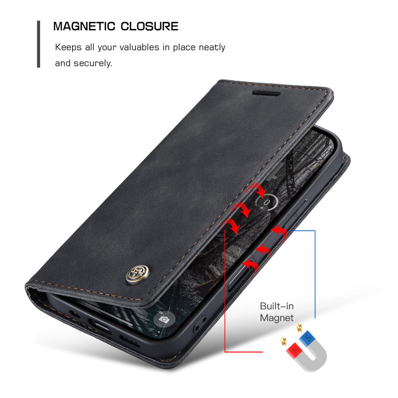 CASEME Retro Wallet Case for iPhone 17 Pro