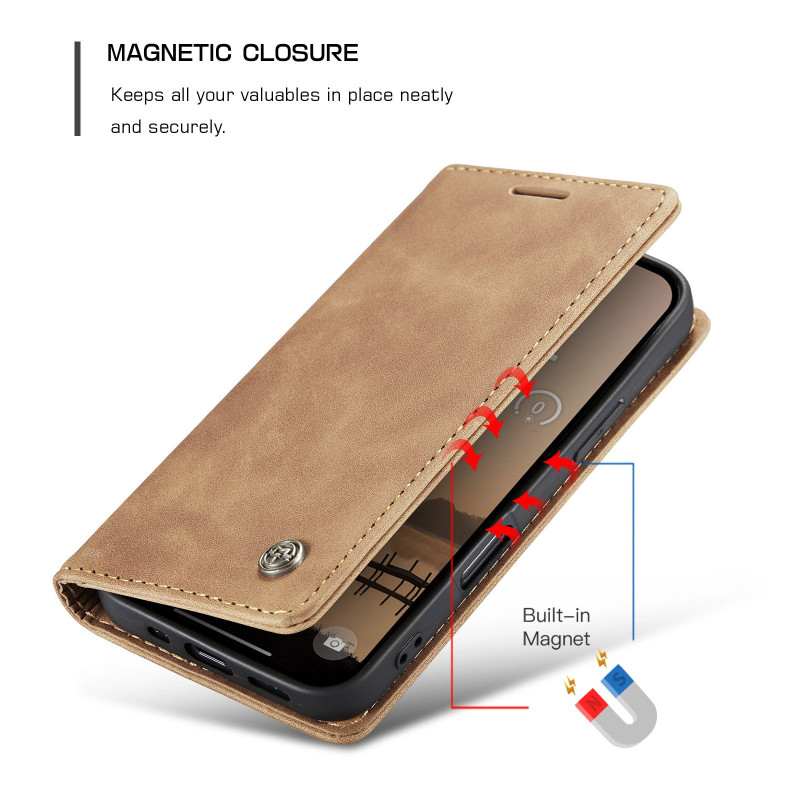CASEME Retro Wallet Case for iPhone 17 Pro