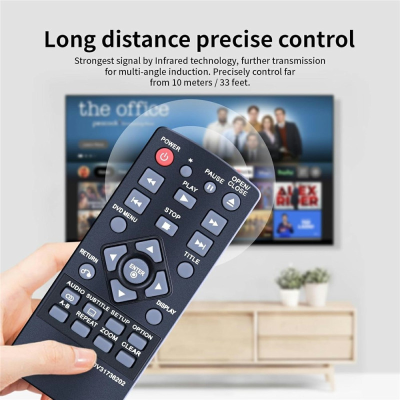 Kaukosäätimen vaihto COV31736202:lle LG DVD-soittimelle