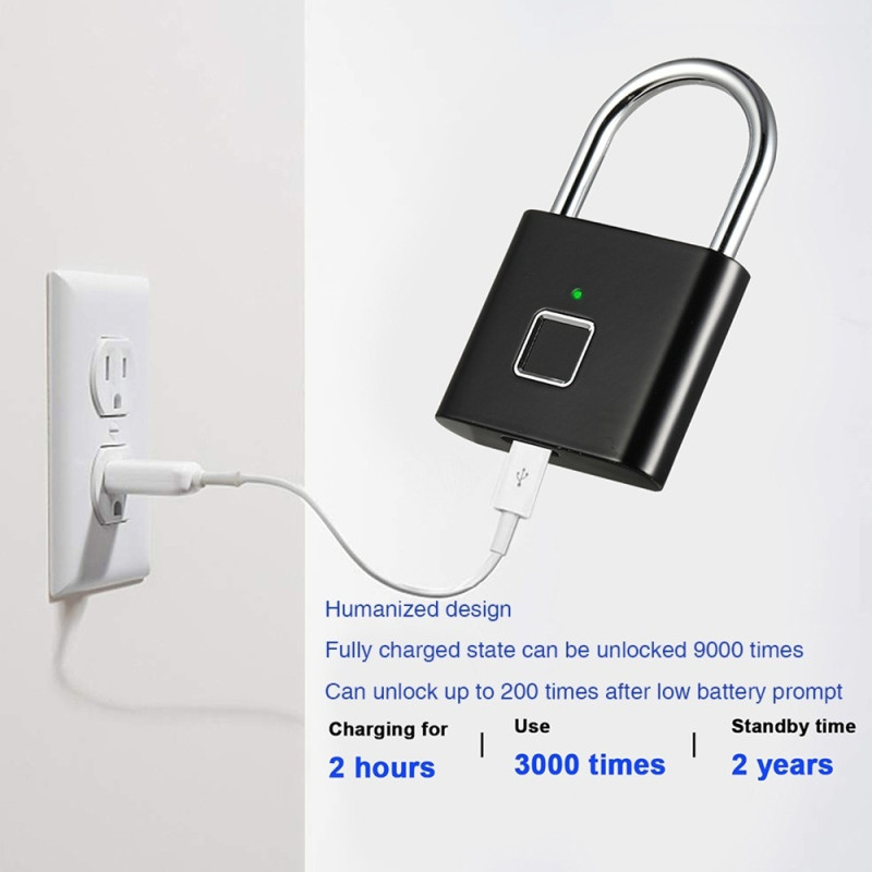 Hengelås Smart fingeravtrykkskap Fingeravtrykkslås Lås