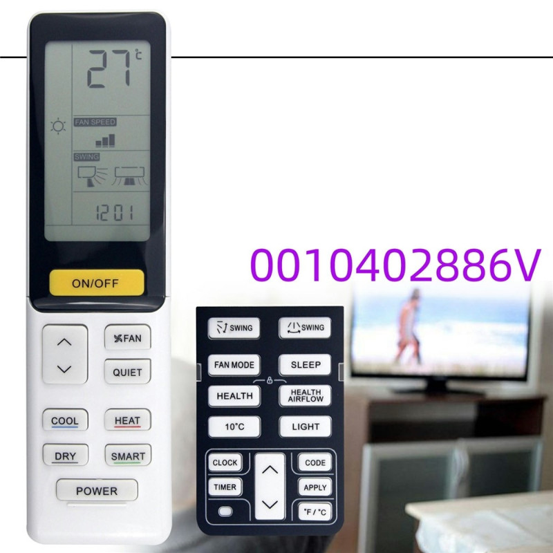 Udskiftning fjernbetjening til 0010402886V til Haier klimaanlæg