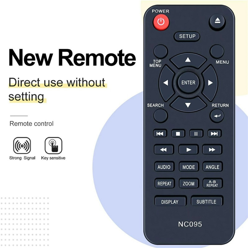 Kaukosäätimen vaihto NC095:lle Sanyo DVD-soittimelle
