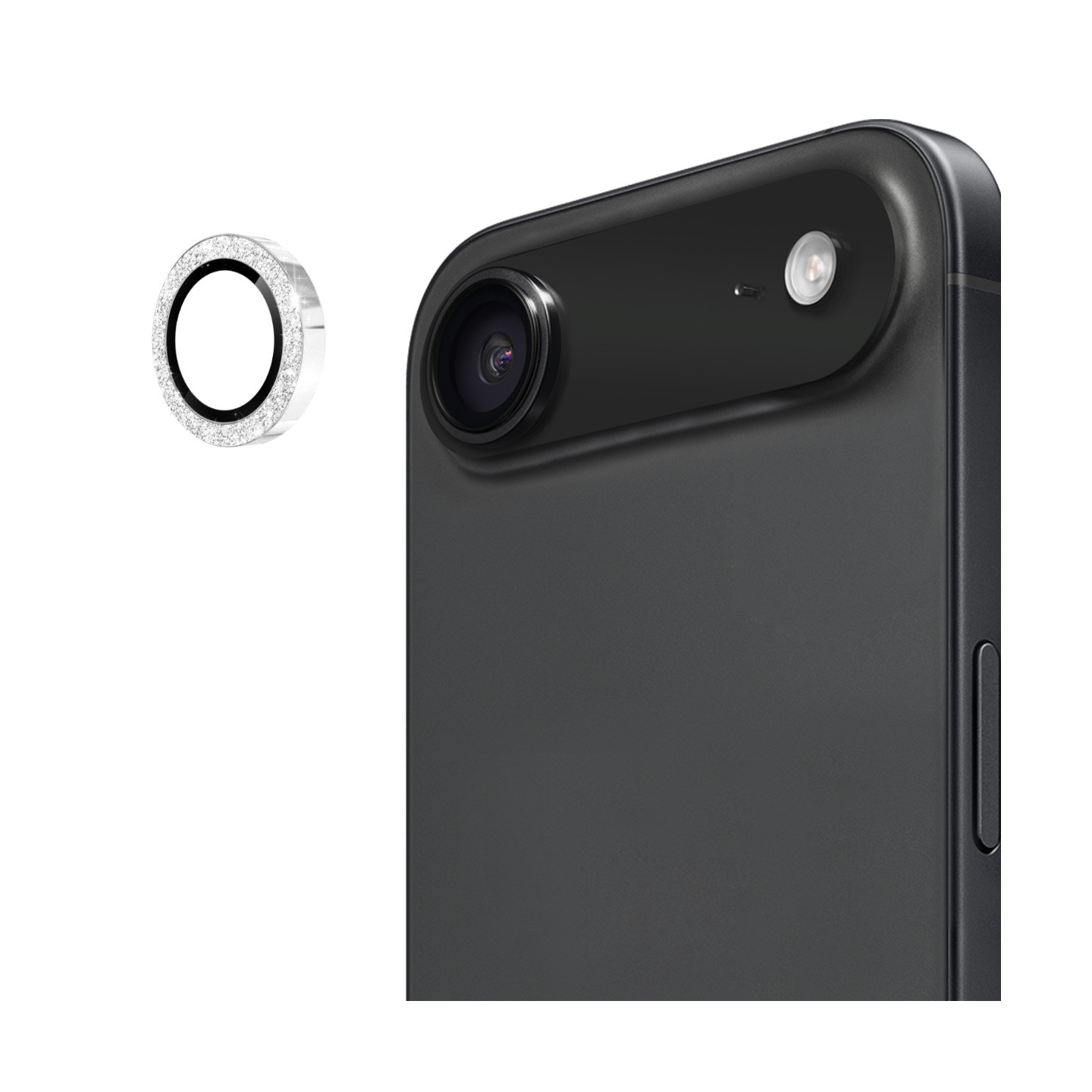 For iPhone Air Camera Lens Protector ENKAY Hat-Prince Glitter Decor Tempered Glass Lens Film