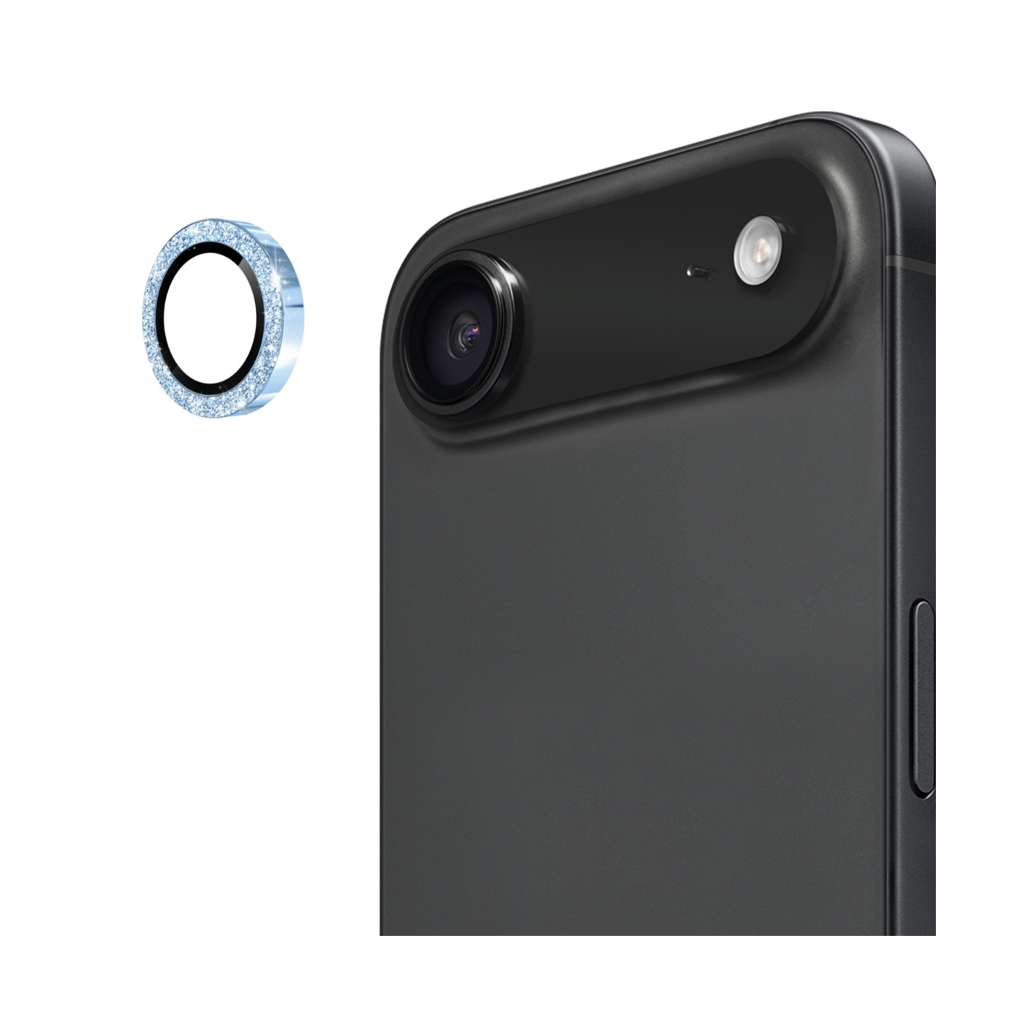 Til iPhone Air Kamera Linsebeskytter ENKAY Hat-Prince Glitter Dekor Hærdet Glas Linsefilm