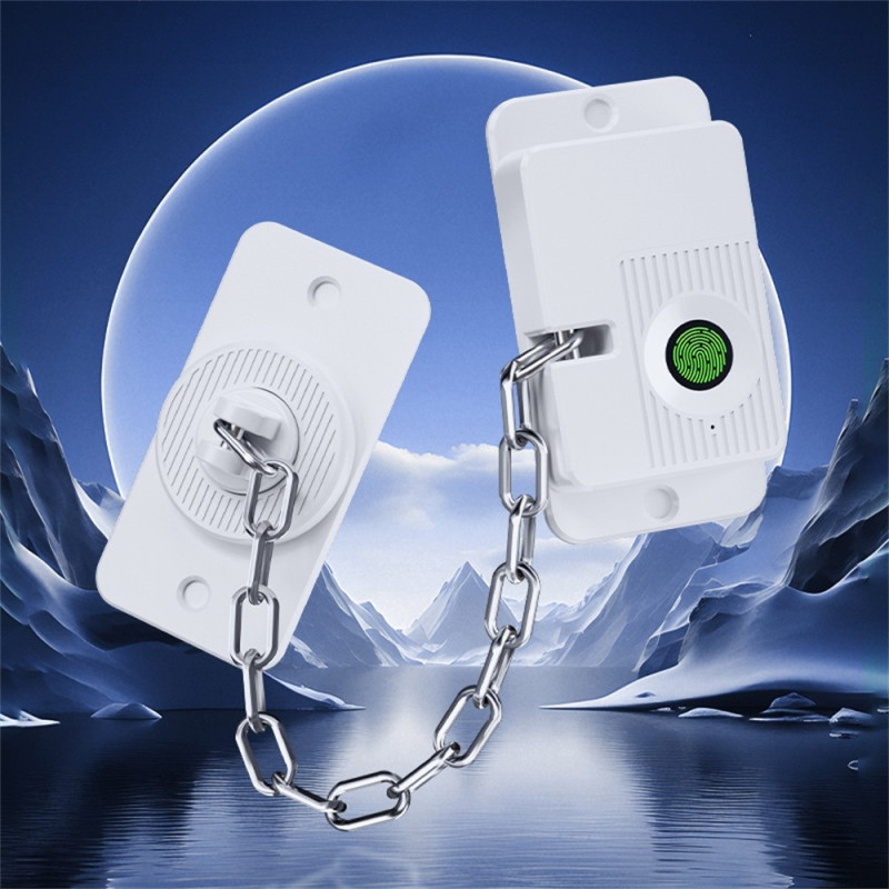 Lock Fingerprint Refrigerator Window Door Security Lock Childproof Pet - Black