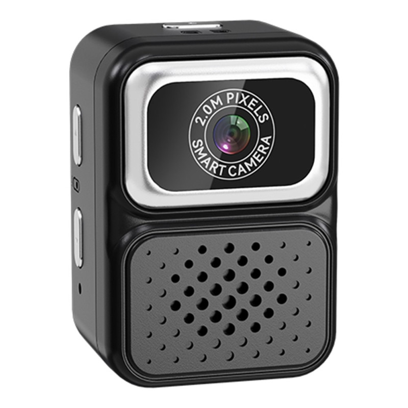 Kamera Tommelkamera Mini Video Fotoopptak Halskjedekamera med 32 GB Minnekort