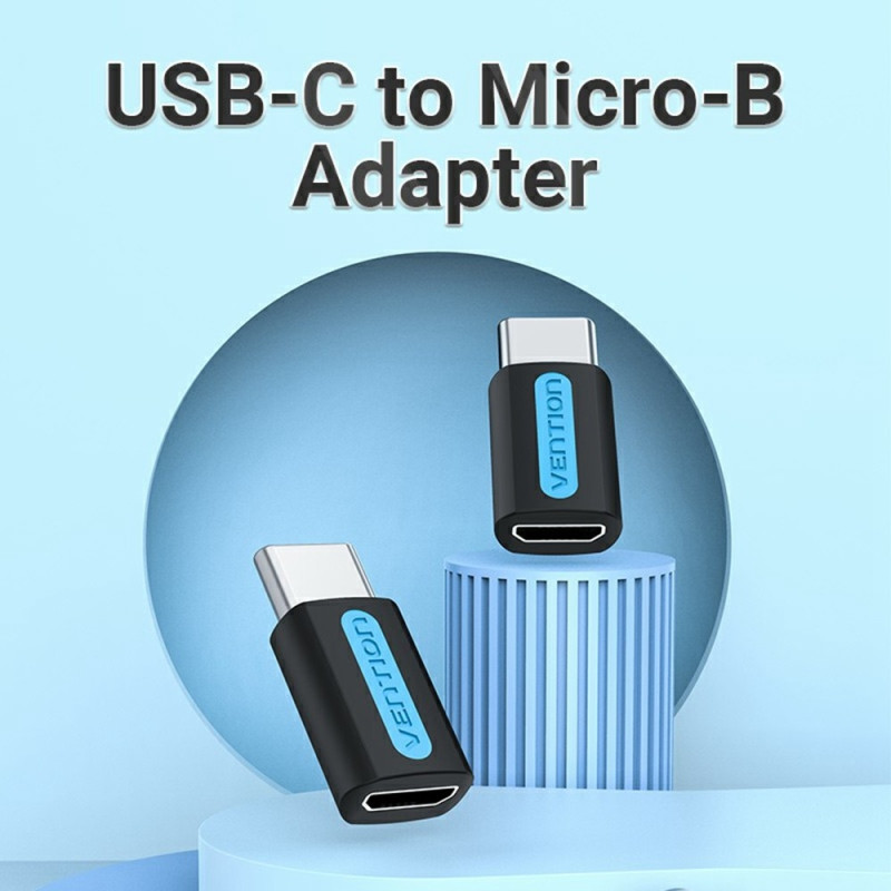 VENTION USB 2.0 USB-C Hann til Micro-B Hun Adapter Mini OTG Konverter