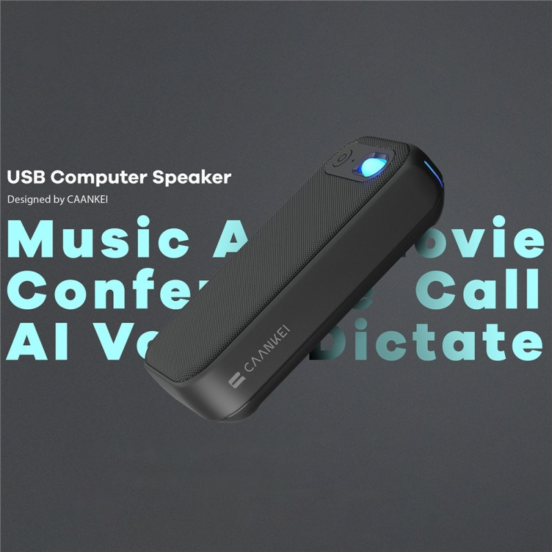 Conference Speaker RGB Light USB-C Wired Computer Speaker with Microphone