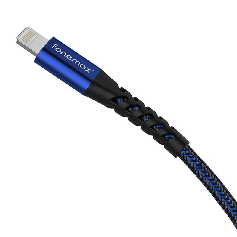 FONEMAX MFi Certified 2m USB to Lightning Data Cable 3A Fast Charging