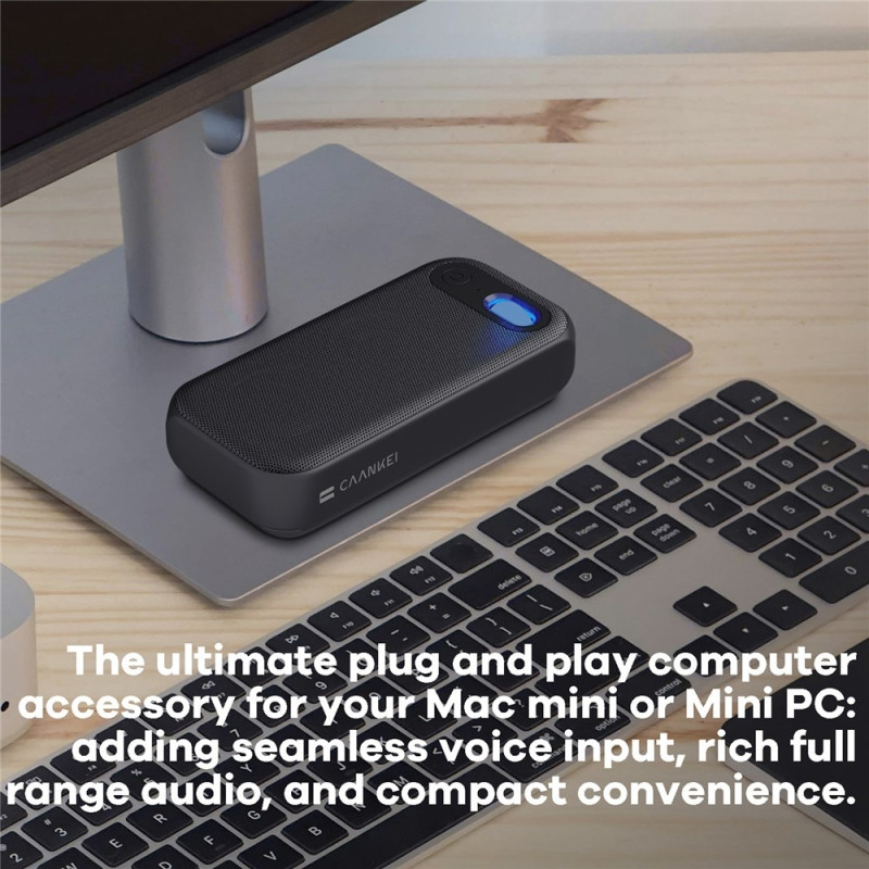 Konferansehøyttaler RGB-lys USB-C kablet datamaskinhøyttaler med mikrofon