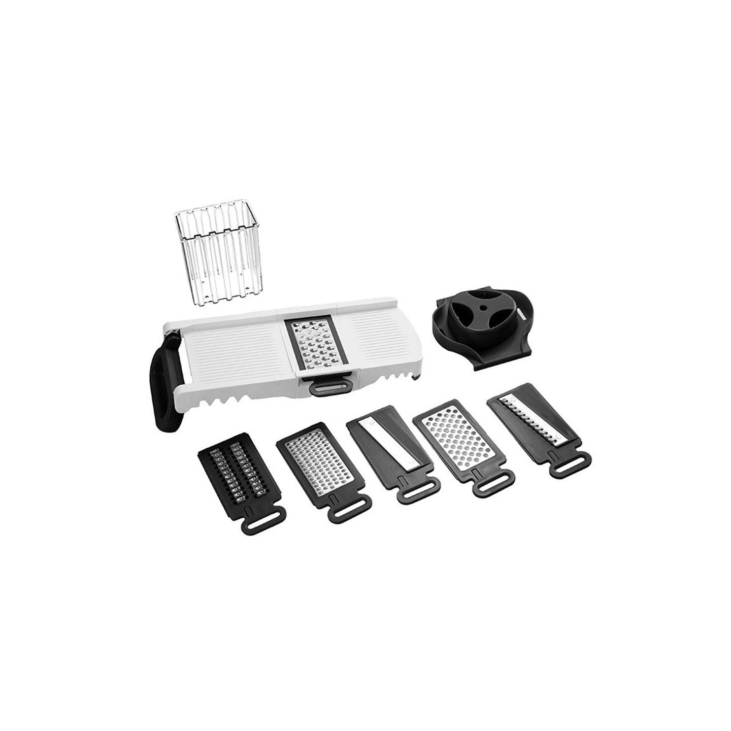 6-in-1 Mandoline Slicer Stainless Steel Blade Grater Vegetable Cutter Fruit Kitchen Tool