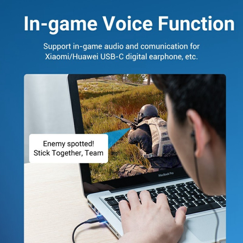 USB 2.0 A uros - USB C naaras -sovitin 480 Mbps tiedonsiirtoon OTG-muunnin