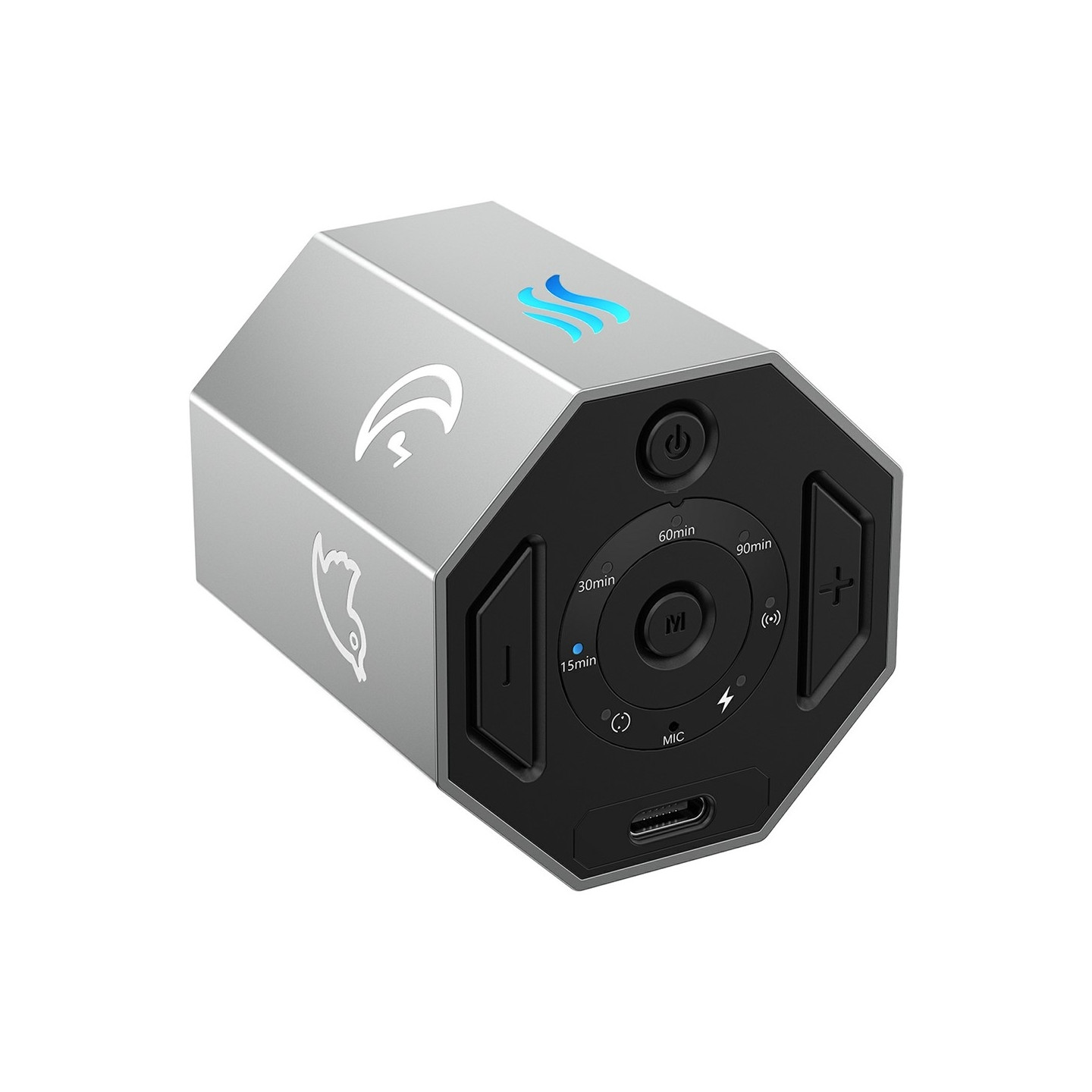 Hvit støymaskin Hvit støy 8 naturlige lyder Søvnhjelp tidsfunksjon