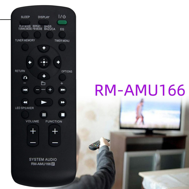 Fjärrkontroll Ersättning för RM-AMU166 För Sony Högtalare