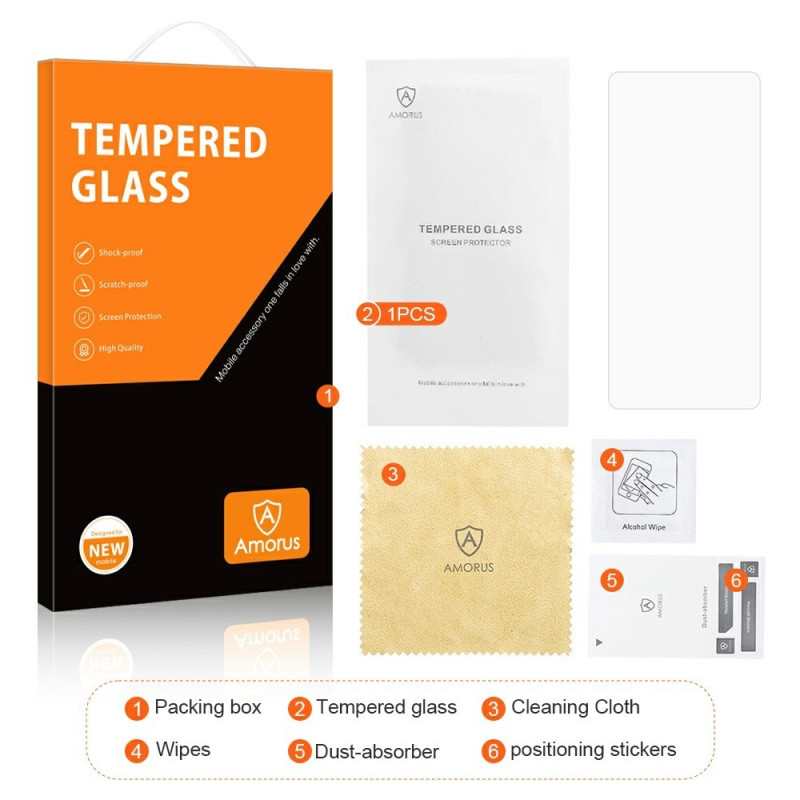AMORUS For Sony Xperia 10 VII Skærmbeskytter Glas