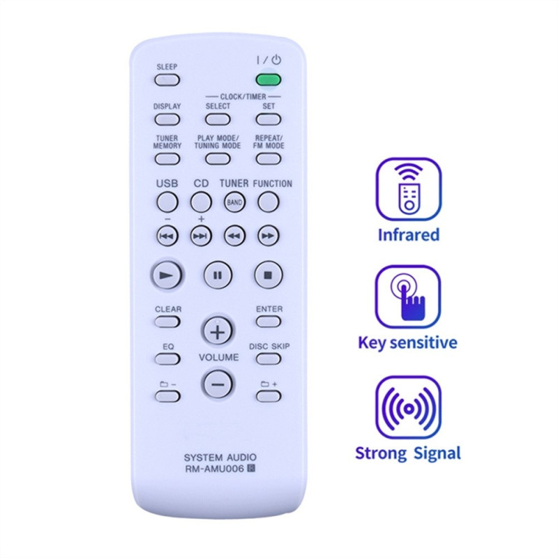 Udskiftning af fjernbetjening RM-AMU006 til Sony Audio System