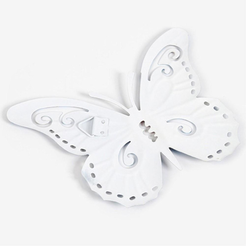 Art 3D Butterfly Seinään ripustettava sisustus Puutarhapihan kotikoriste - harmaa - sininen