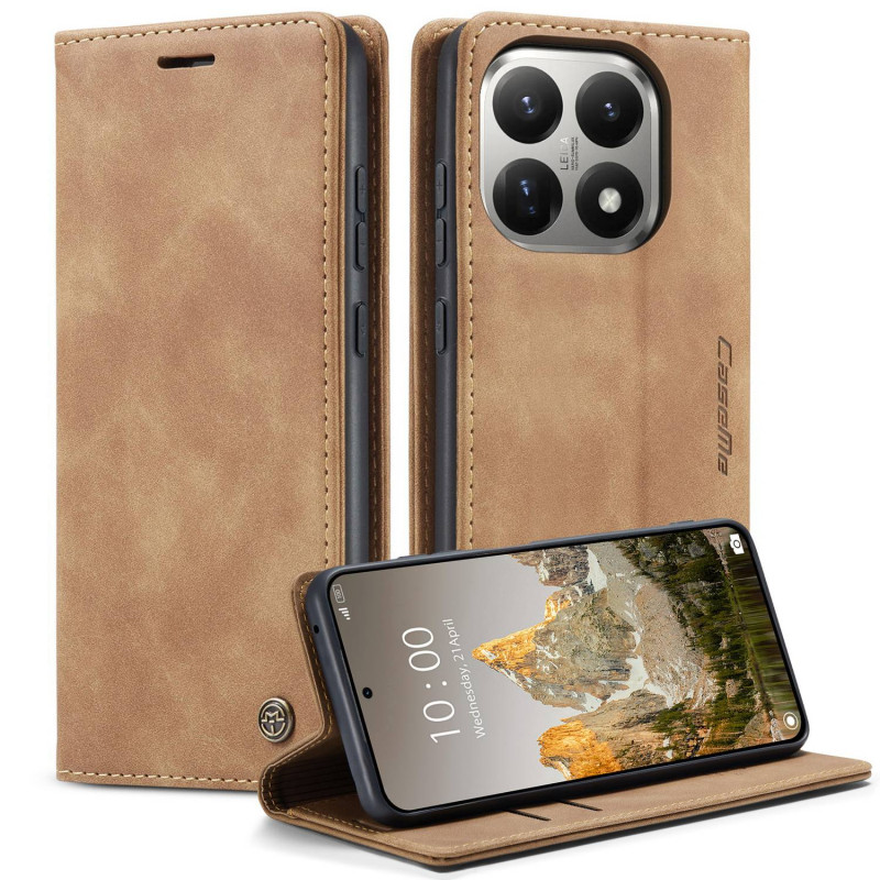 CASEME Lommebok-deksel Xiaomi 15T - Brun
