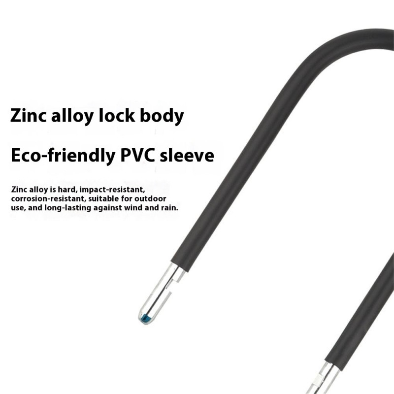 BENGGUO Cykel Motorcykel Elcykel U-formet Lås Tyverisikring Kraftig Stållås