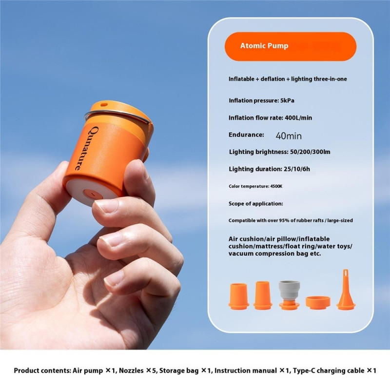 Electric Air Pump Pump Magnetic Camping Lamp Swimming Ring Inflator Air Mattress