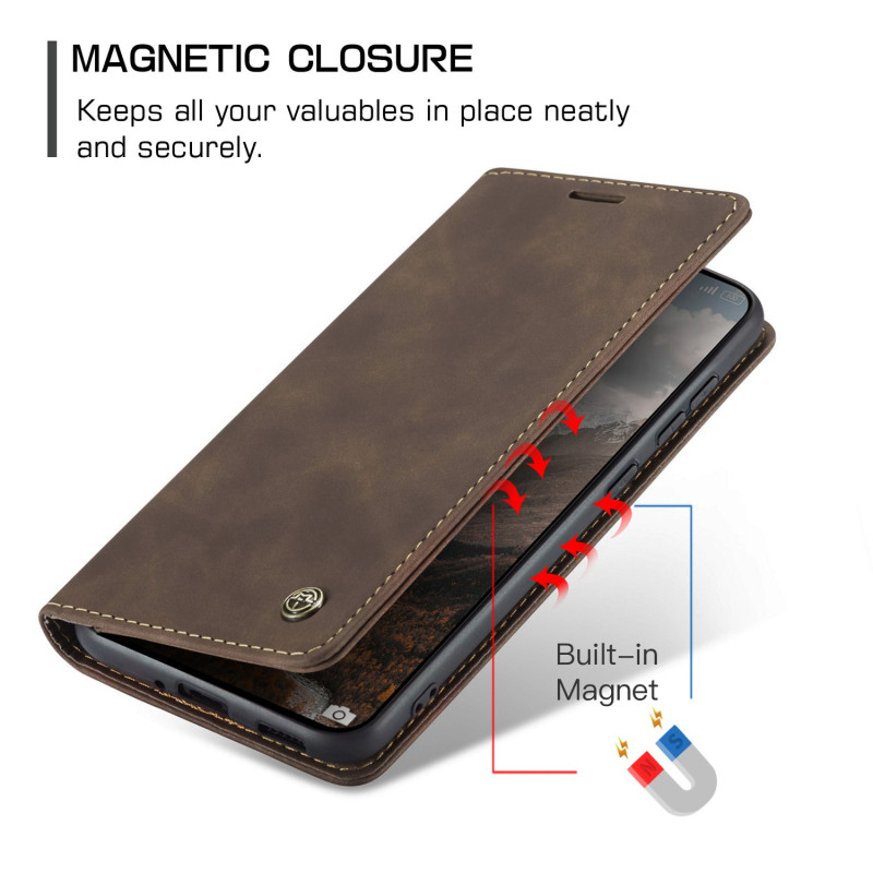 CASEME Retro Pung Taske til Xiaomi 15T - Coffee