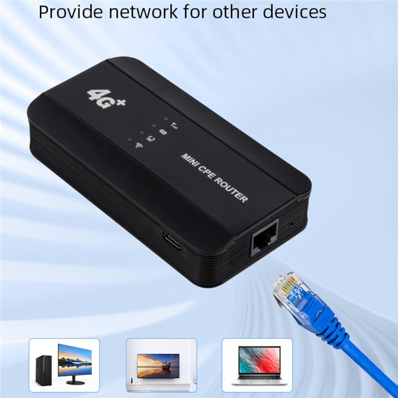 WiFi 6 Portable Wireless Router 150Mbps 4G LTE CPE Router Modem with Ethernet Port