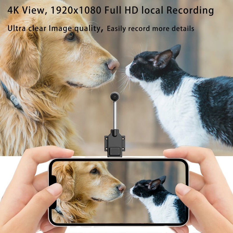 W7 Smart Overvågningskamera 4K 1080P Nattesyn Tovejs Lyd WiFi Kamera