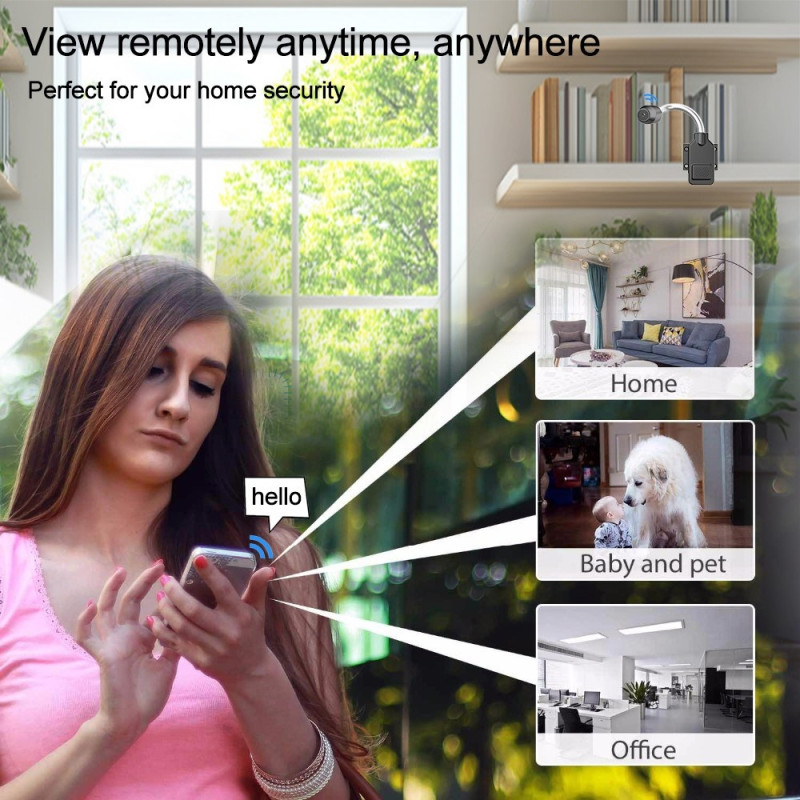 W7 Älykäs valvontakamera 4K 1080P Yönäkö Kaksisuuntainen Ääni WiFi-kamera