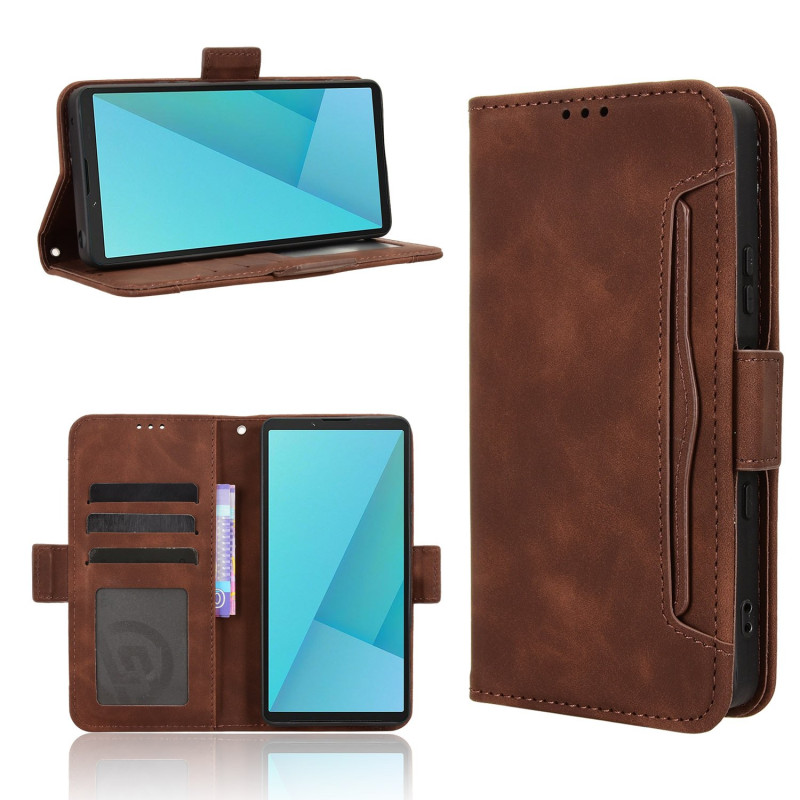 Pung etui Cover Cover til Sony Xperia 10 VII - Brun