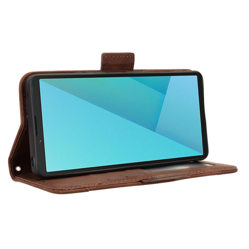 Wallet case Case Cover for Sony Xperia 10 VII - Brown