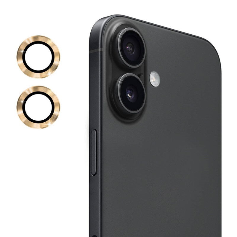 For iPhone 17 Camera Lens Protector ENKAY Hat-Prince Metal Ring Lens Film