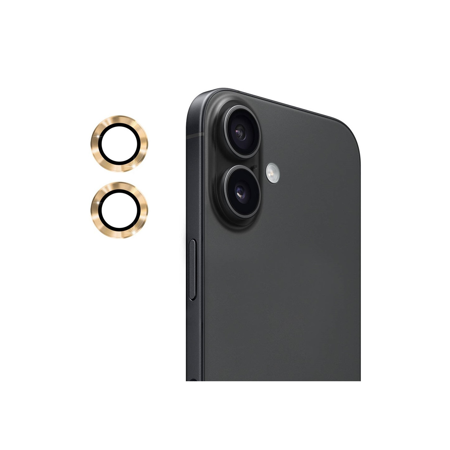 For iPhone 17 Camera Lens Protector ENKAY Hat-Prince Metal Ring Lens Film