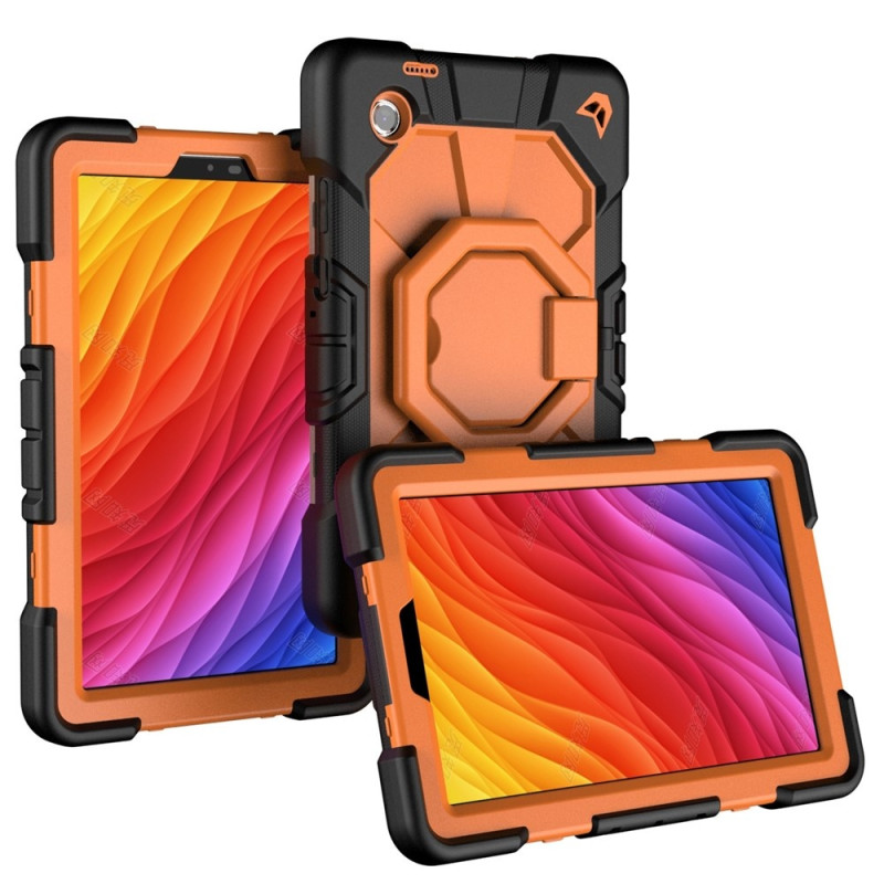 Samsung Galaxy Tab A11 Kuori PC+Silikoni Tablettisuojus Black + Orange