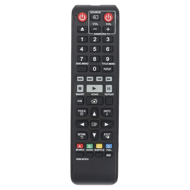 Remote Control Replacement for AK59-00167A For Samsung Blu-Ray DVD Player
