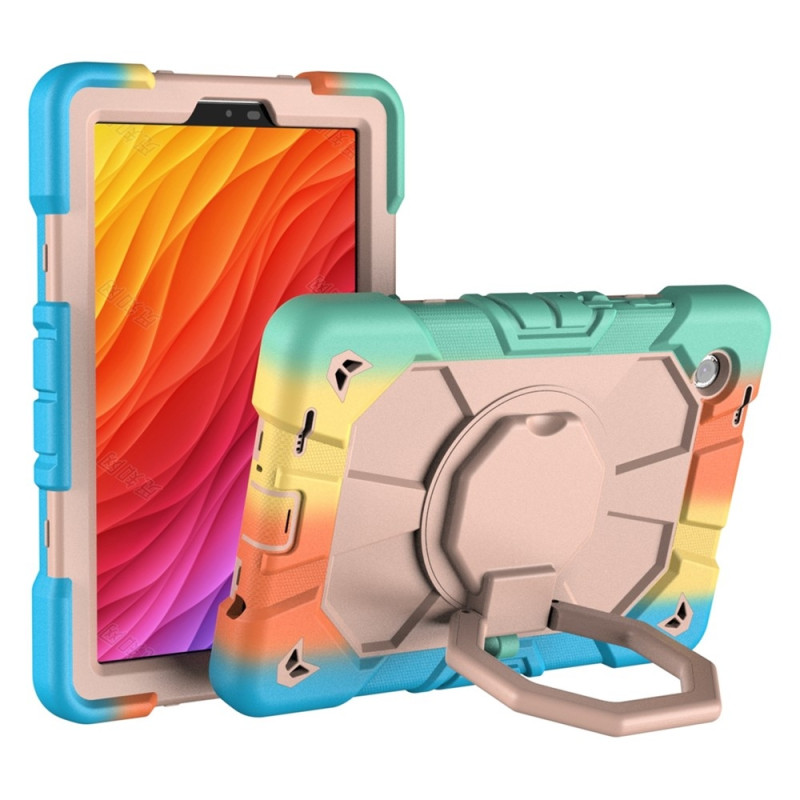 Til Samsung Galaxy Tab A11 Etui PC+Silikone Tablet Cover Rainbow