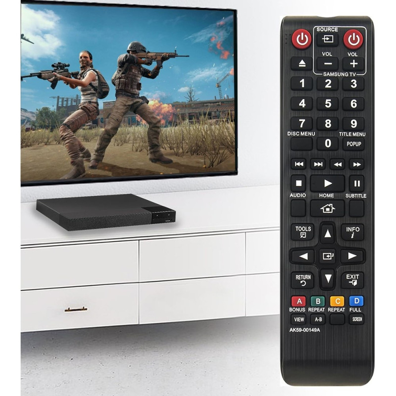 Remote Control Replacement for AK59-00149A For Samsung Blu-Ray DVD Player