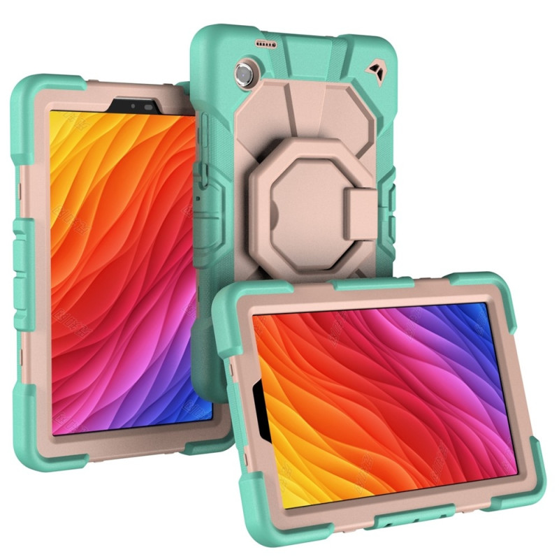 Till Samsung Galaxy Tab A11 Heavy Duty Armor skal Green + Pink