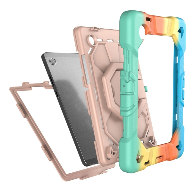 Samsung Galaxy Tab A11 Kuori PC+Silikoni Tablettisuojus Rainbow