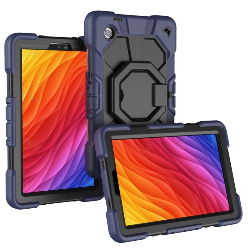 Til Samsung Galaxy Tab A11 Kraftig rustningsveske Nettbrettveske Navy Blue + Black