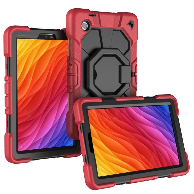 Til Samsung Galaxy Tab A11 Kraftig rustningsveske Nettbrettveske Red + Black