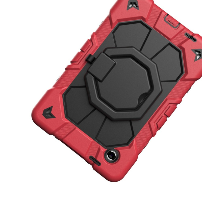 Samsung Galaxy Tab A11 Kuori PC+Silikoni Tablettisuojus Red + Black