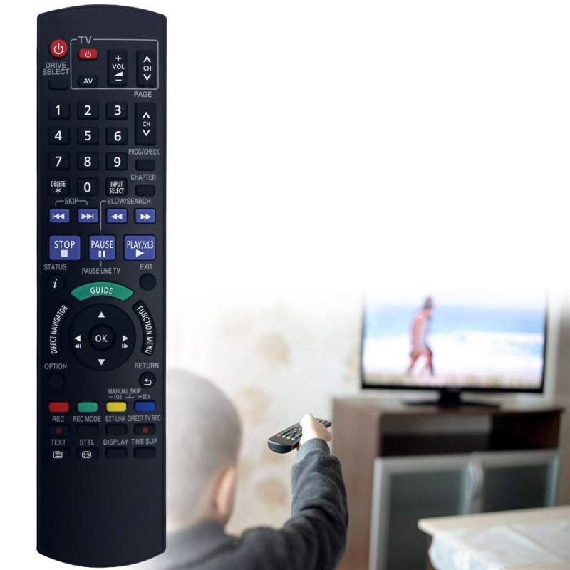 Fjärrkontroll Ersättning för N2QAYB000462 För Panasonic Blu-Ray DVD Spelare