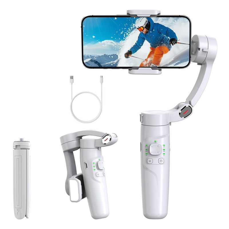 Tärinätön gimbaali, 3 akselia, älypuhelimet, kasvojen seuranta, aikaviivekuvaussovellus