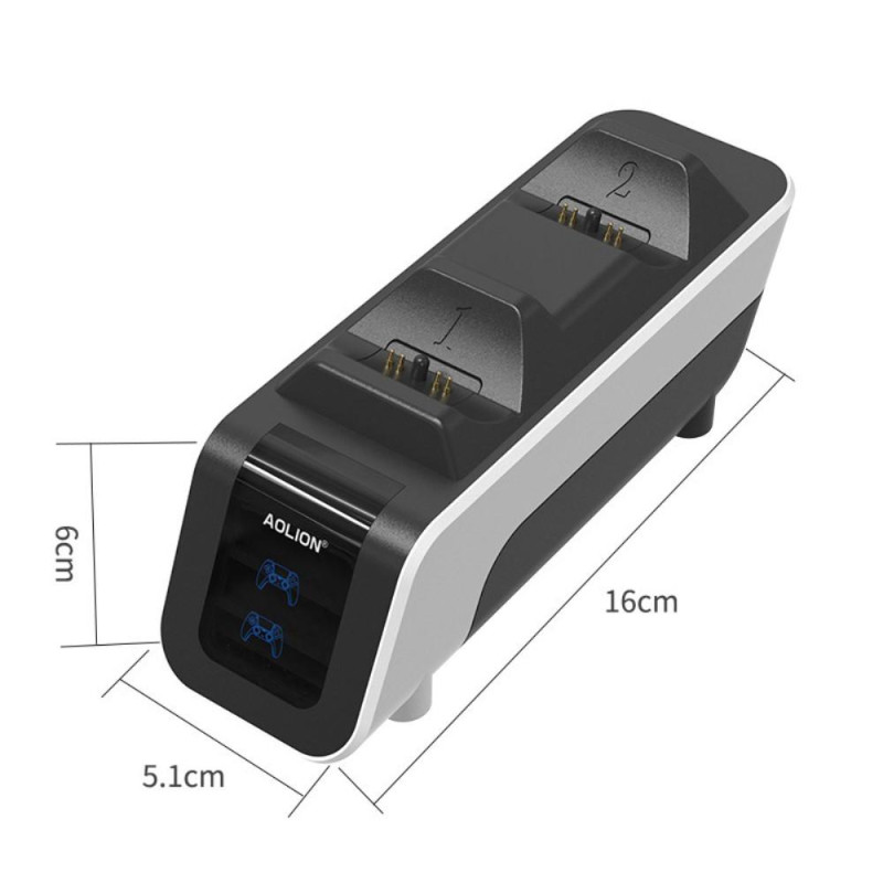 For PS5 - spillkontroller Ladebase Dobbel gamepad Hurtiglading