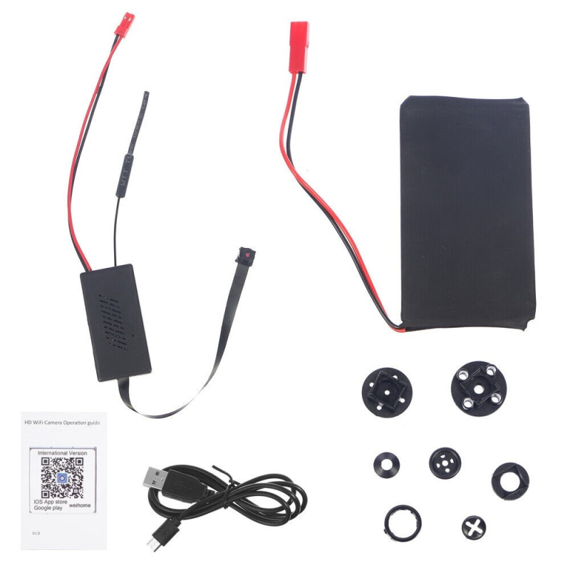 Surveillance Camera Wireless WiFi Mini Camera Motion Detection HD 1080P DIY Button