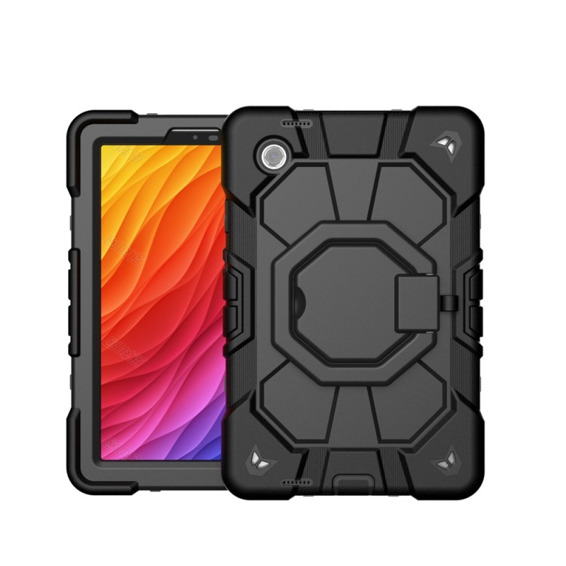 Samsung Galaxy Tab A11+ Kuori PC+Silikoni Tablettisuojus Black