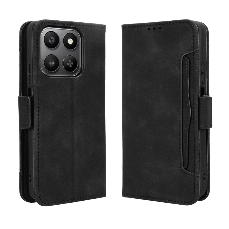 For Honor 400 Smart 5G Case Wallet Case Cover Phone Case Extra Cards - Black