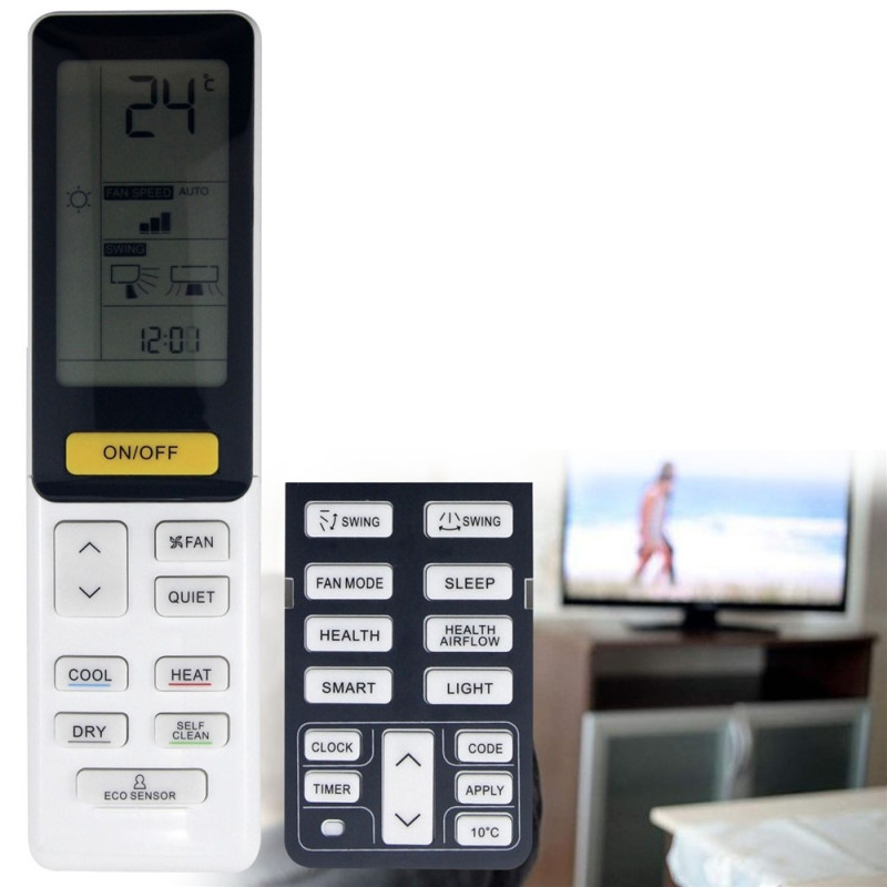 Erstatning fjernkontroll for 0010402886W for Haier klimaanlegg