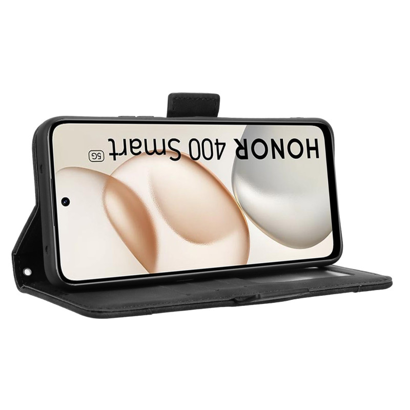 För Honor 400 Smart 5G Fodral Plånboksfodral Skal Telefonfodral Extra Kort - Svart