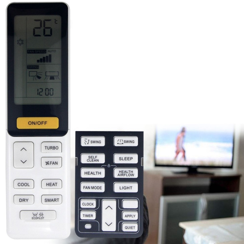 Erstatning fjernkontroll for 0010402886AR for Haier klimaanlegg